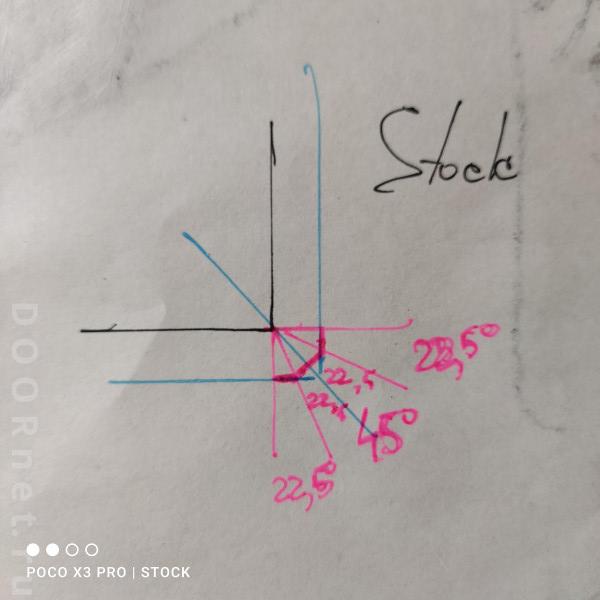 Схема  угла , как делать .