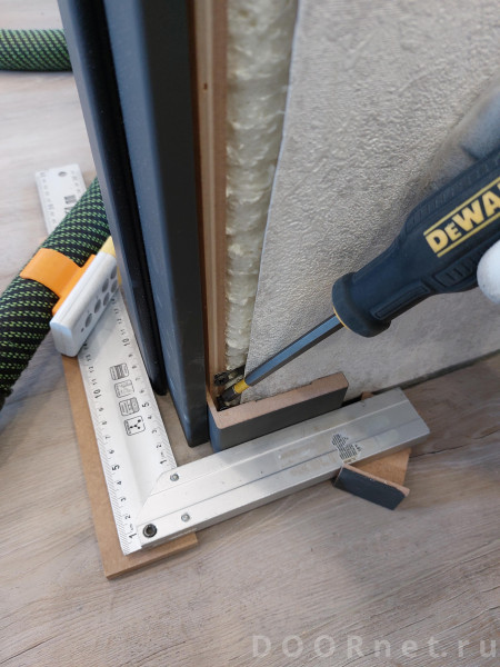 добиваемся угла в 90 градусов +/-